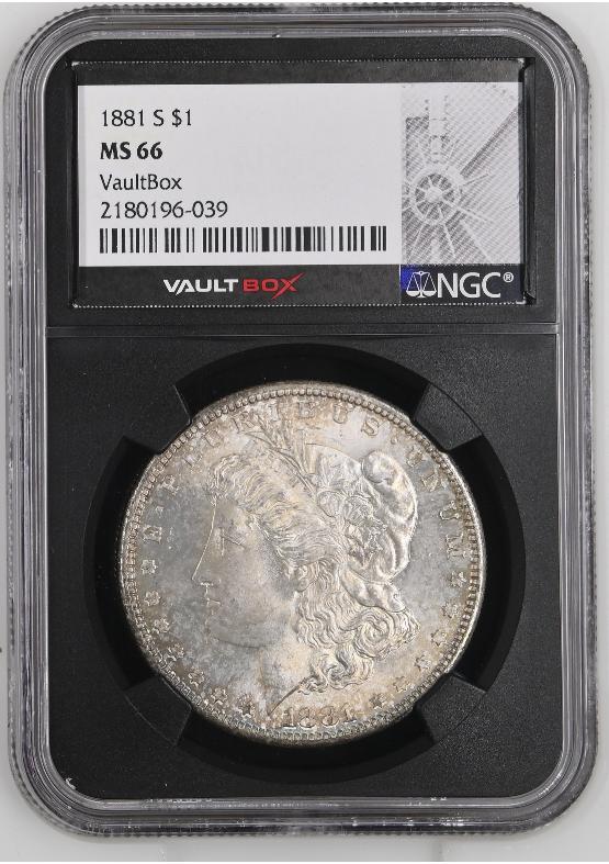 1881-S $1 NGC MS66 FRONT