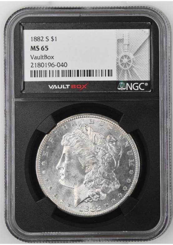 1882-S $1 NGC MS65 FRONT
