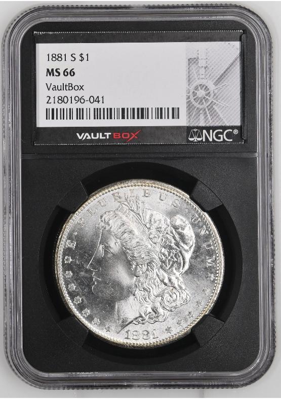 1881-S $1 NGC MS66 FRONT