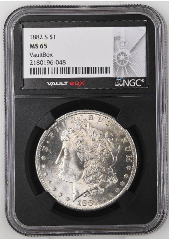 1882-S $1 NGC MS65 FRONT