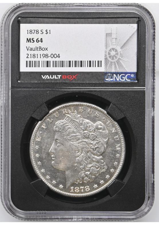 1878-S $1 NGC MS64 FRONT