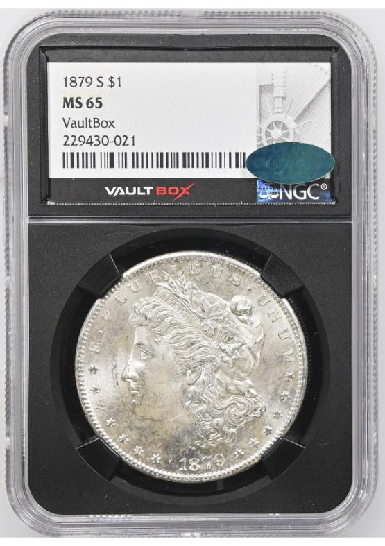 1879-S $1 NGC MS65 CAC FRONT