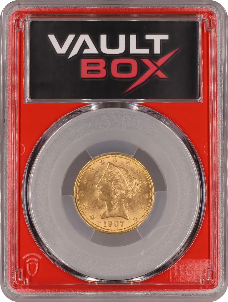 1907 G$5 PCGS MS64 Front