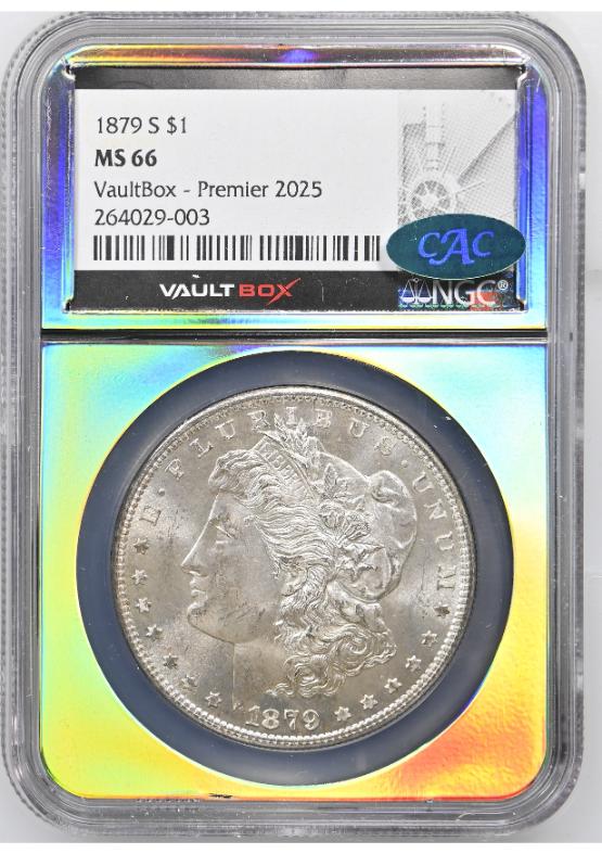 1879-S $1 NGC MS66 CAC FRONT