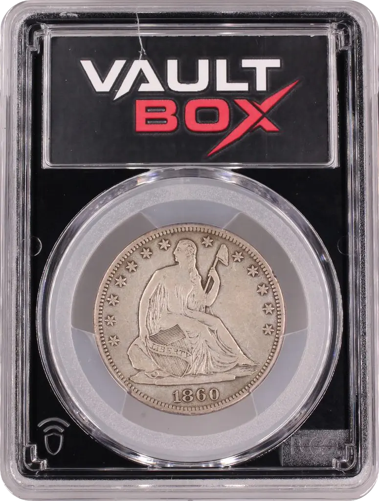 1860-S 50C PCGS XF40 FRONT