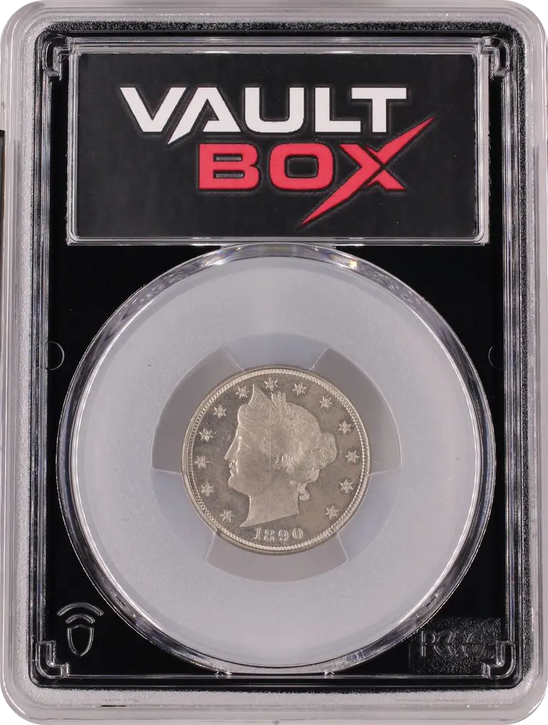 1890 5C PCGS PR63 FRONT