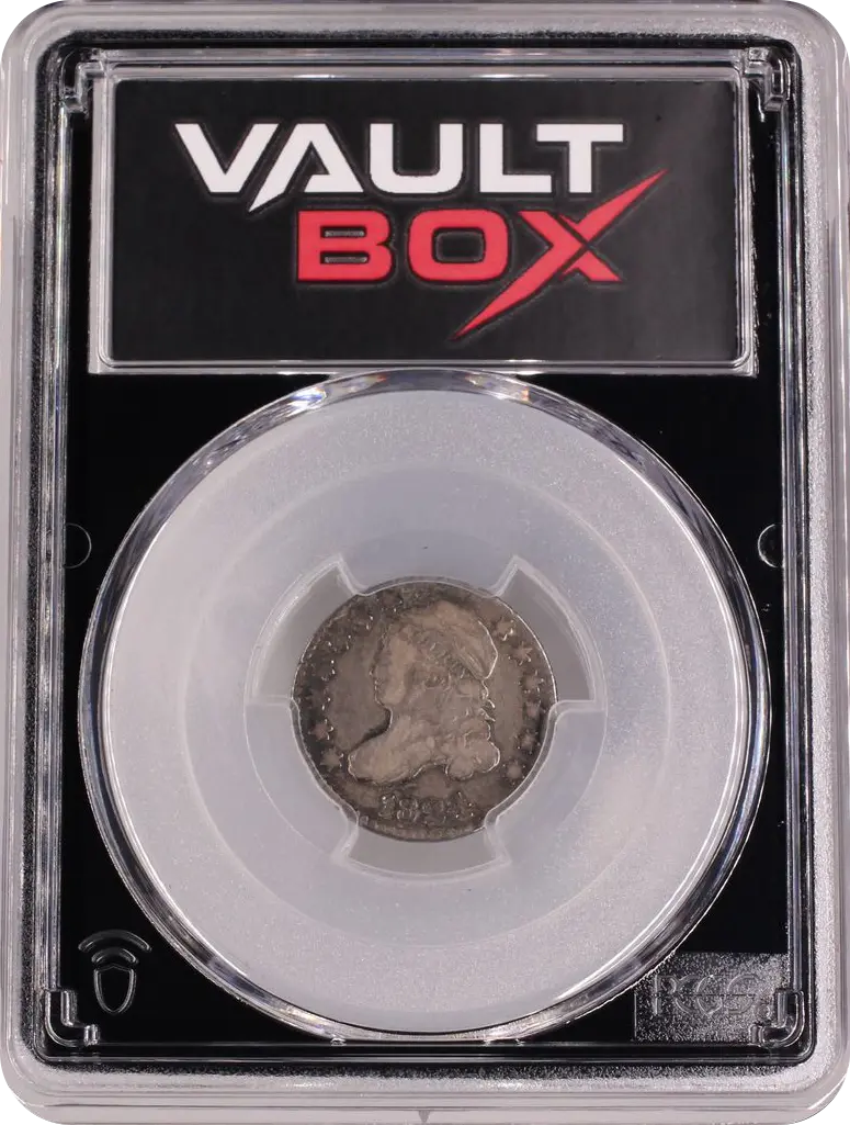 1824/2 10C PCGS F12 FRONT