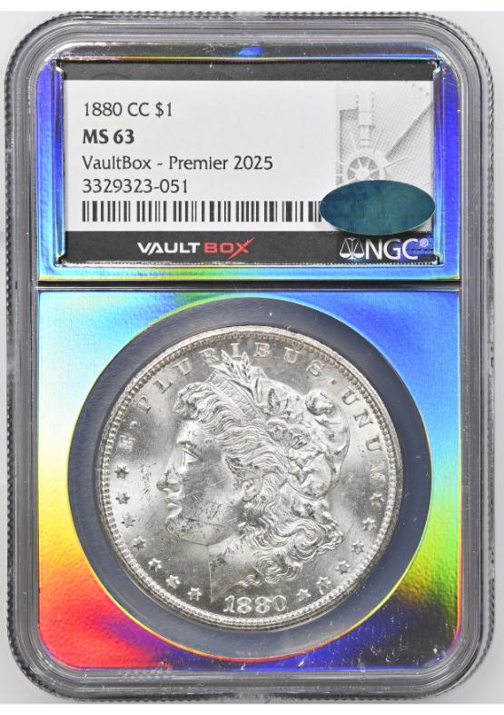 1880-CC $1 NGC MS63 CAC FRONT
