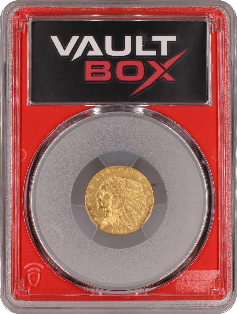 1911 $2.50 PCGS MS62 FRONT
