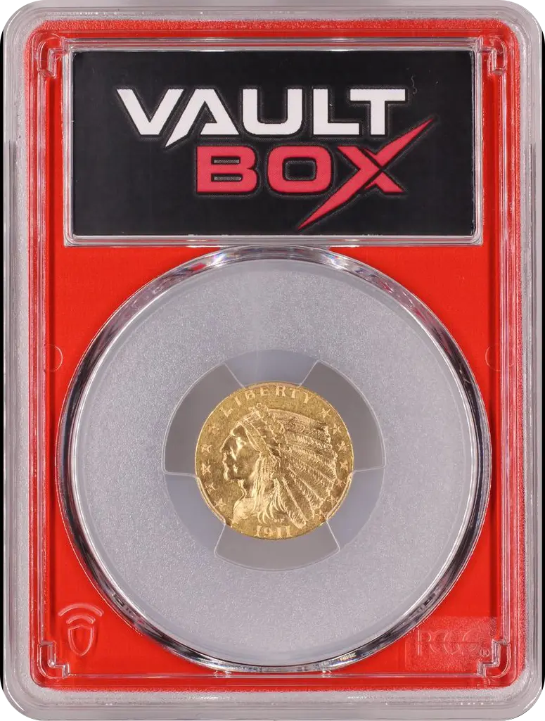 1911 $2.50 PCGS MS62 FRONT