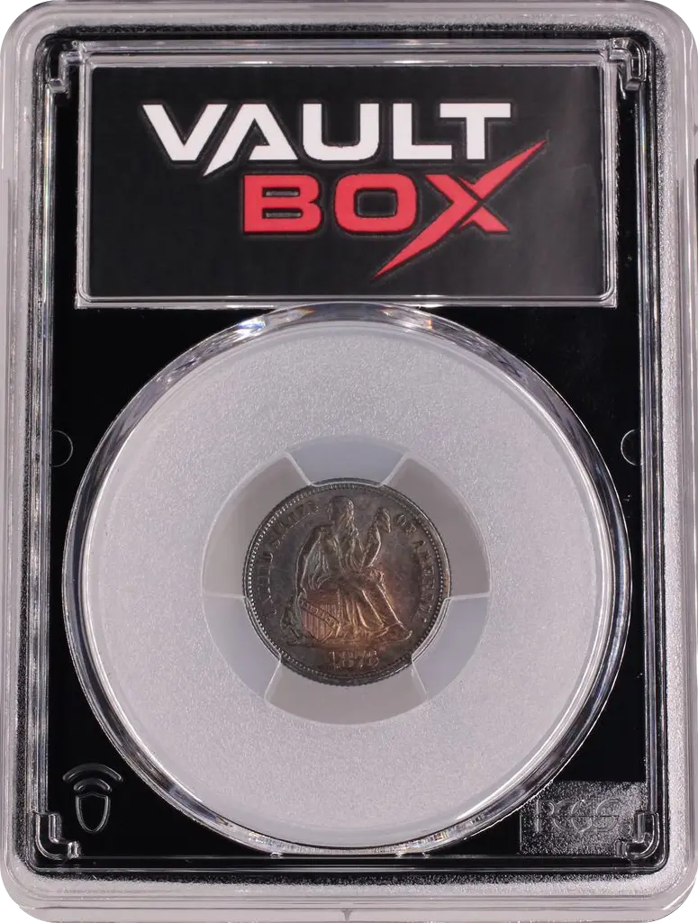 1876 10C PCGS MS62 FRONT