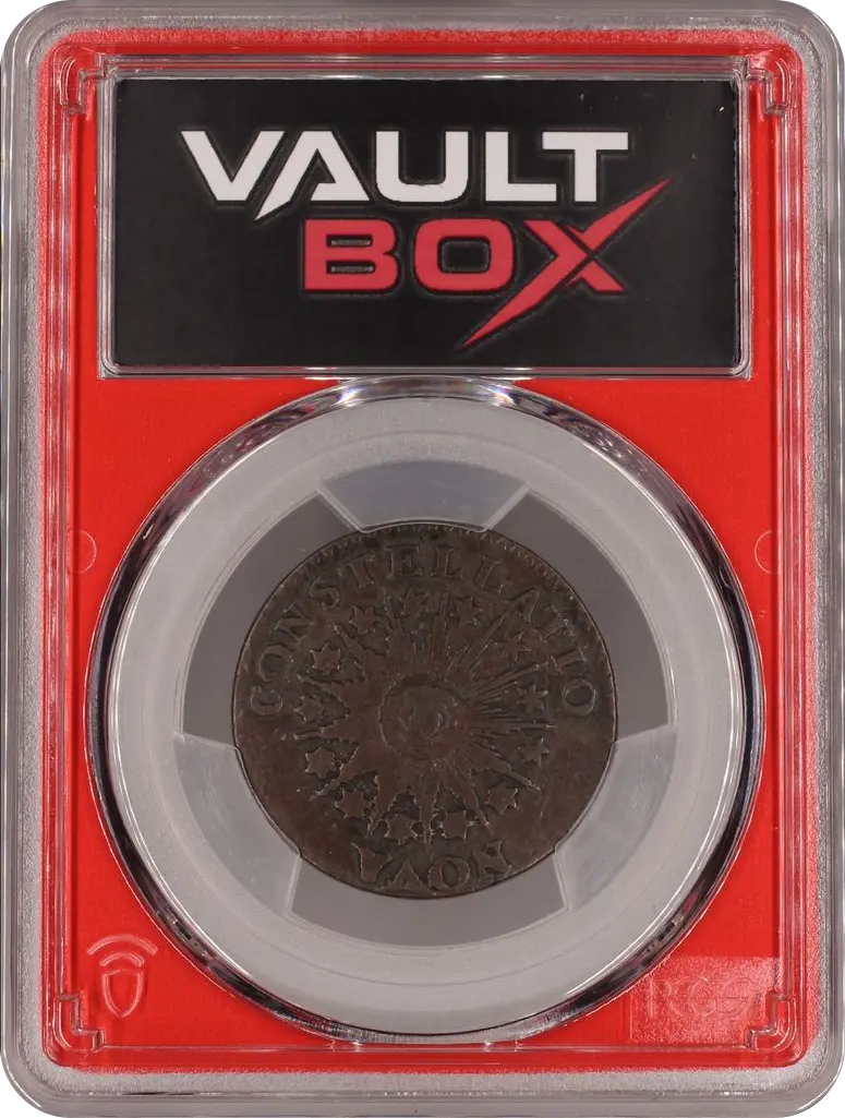 1785 C NOVA 1/2P POINTED RAYS PCGS XF40BN FRONT