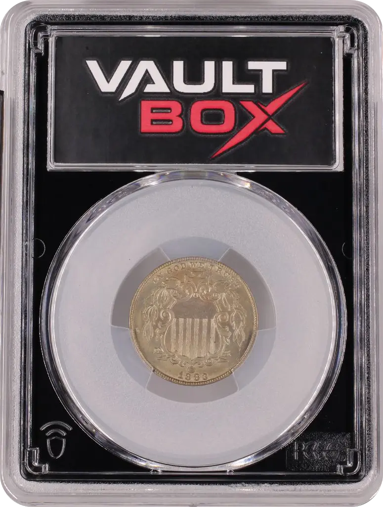 1883 5C SHIELD PCGS MS64 FRONT