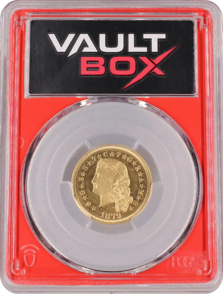 1879 G$4 FLOWING HAIR PCGS PR65 Front