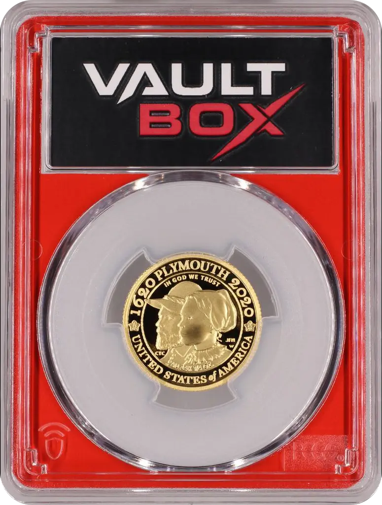 2020 G$10 MAYFLOWER 400TH ANNIVERSARY PCGS PR70DCAM Front