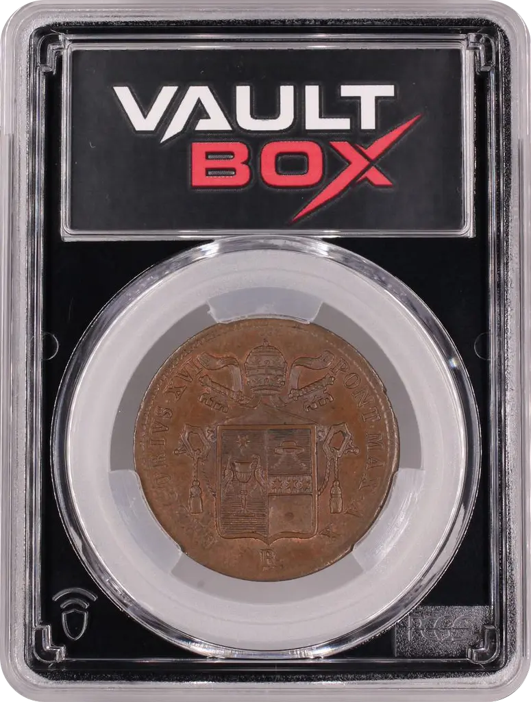 1840-R PAPAL STATES BAIOCCO ANNO X PAPAL STATES PCGS MS65BN FRONT