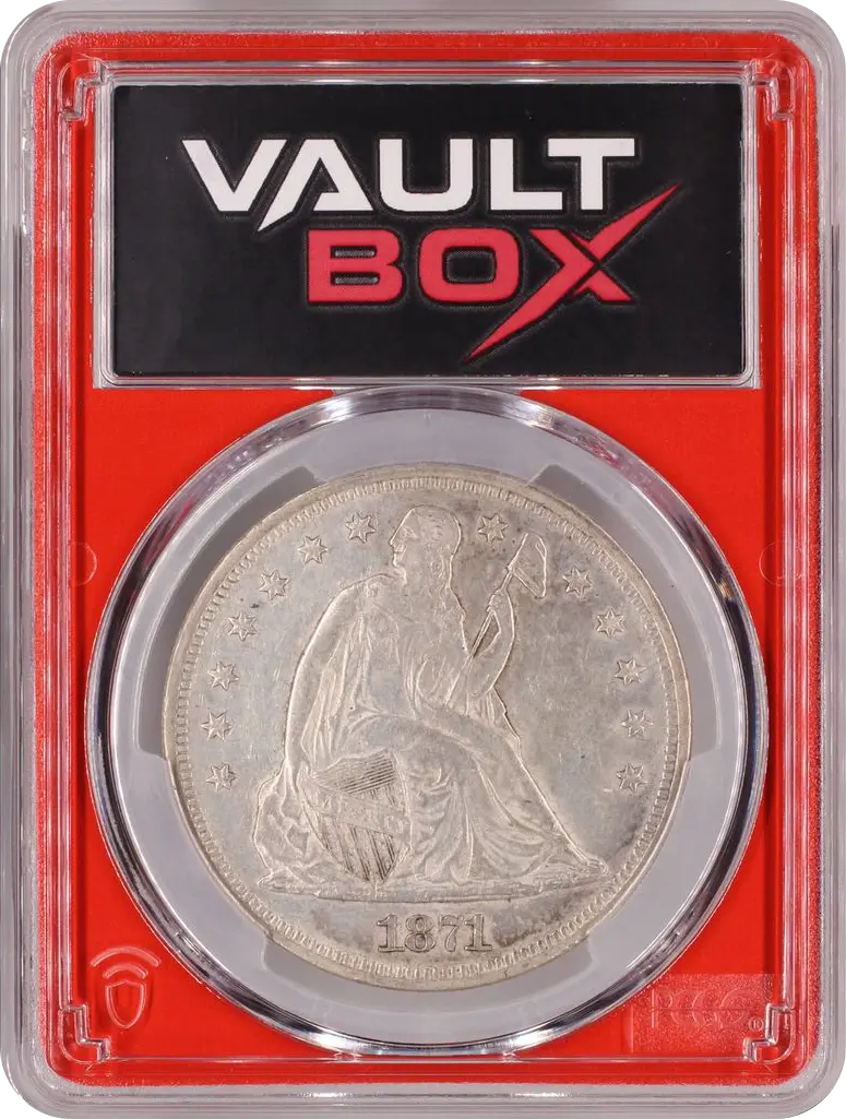 1871 $1 PCGS XF45 FRONT
