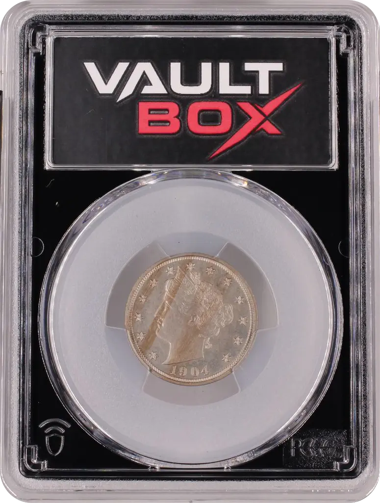 1904 5C PCGS PR63 FRONT