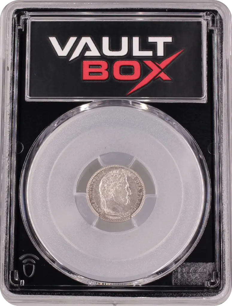 1845-B 25C FRANCE GAD-357 F-167 PCGS MS62 FRONT