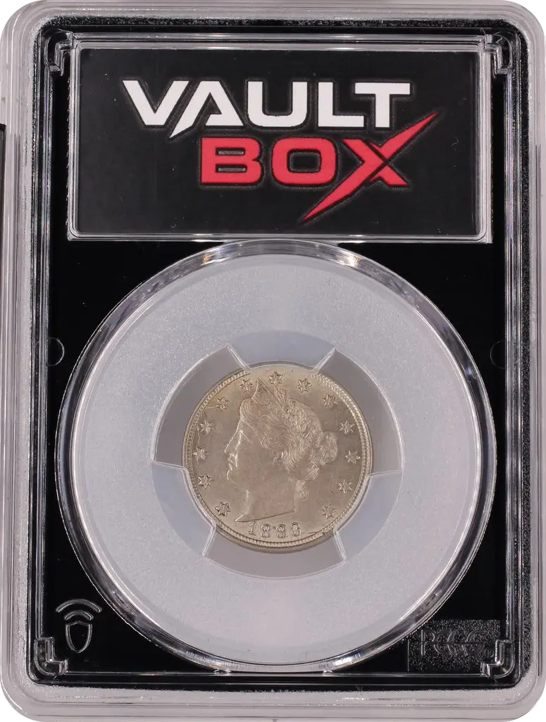 1883 5C WITH CENTS PCGS MS62 FRONT