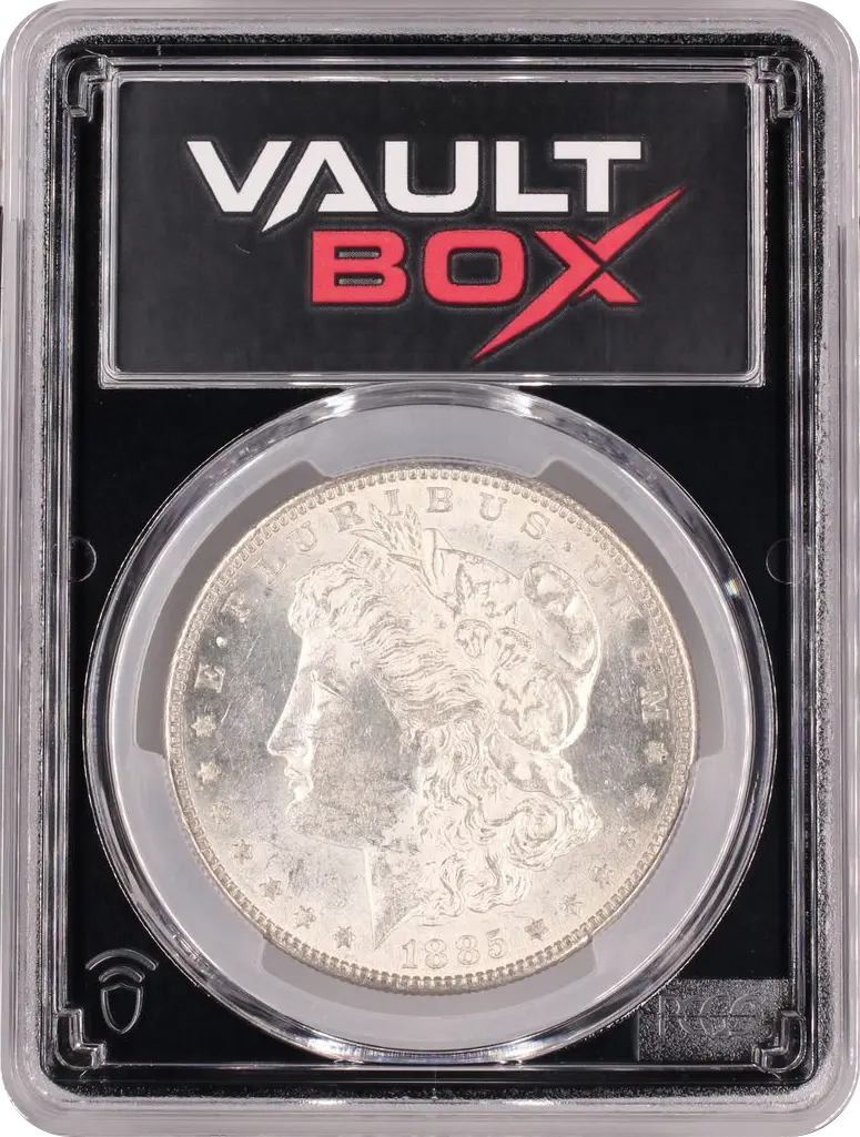 1885-S $1 PCGS BRILLIANT UNCIRCULATED FRONT