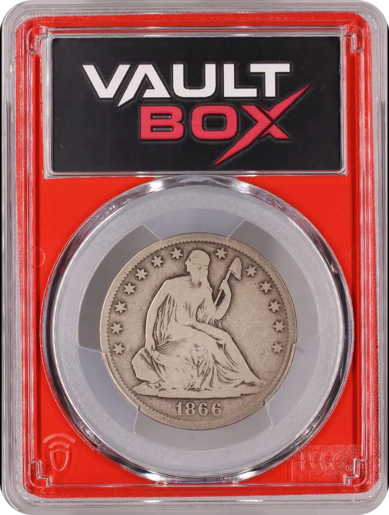 1866-S 50C NO MOTTO PCGS VG08 FRONT