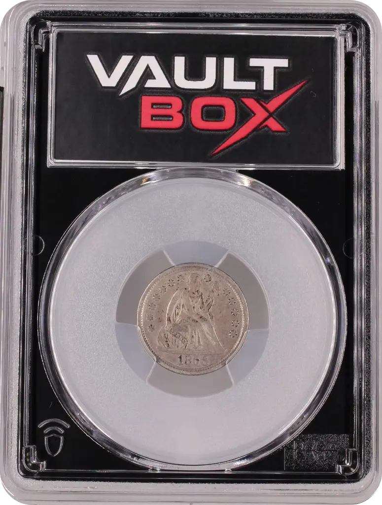 1856 10C LARGE DATE PCGS AU53 FRONT