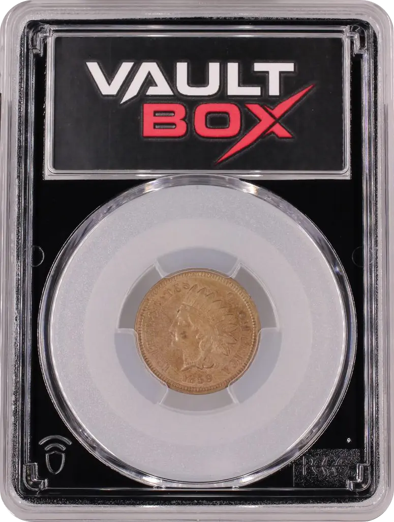 1859 1C PCGS AU58 FRONT