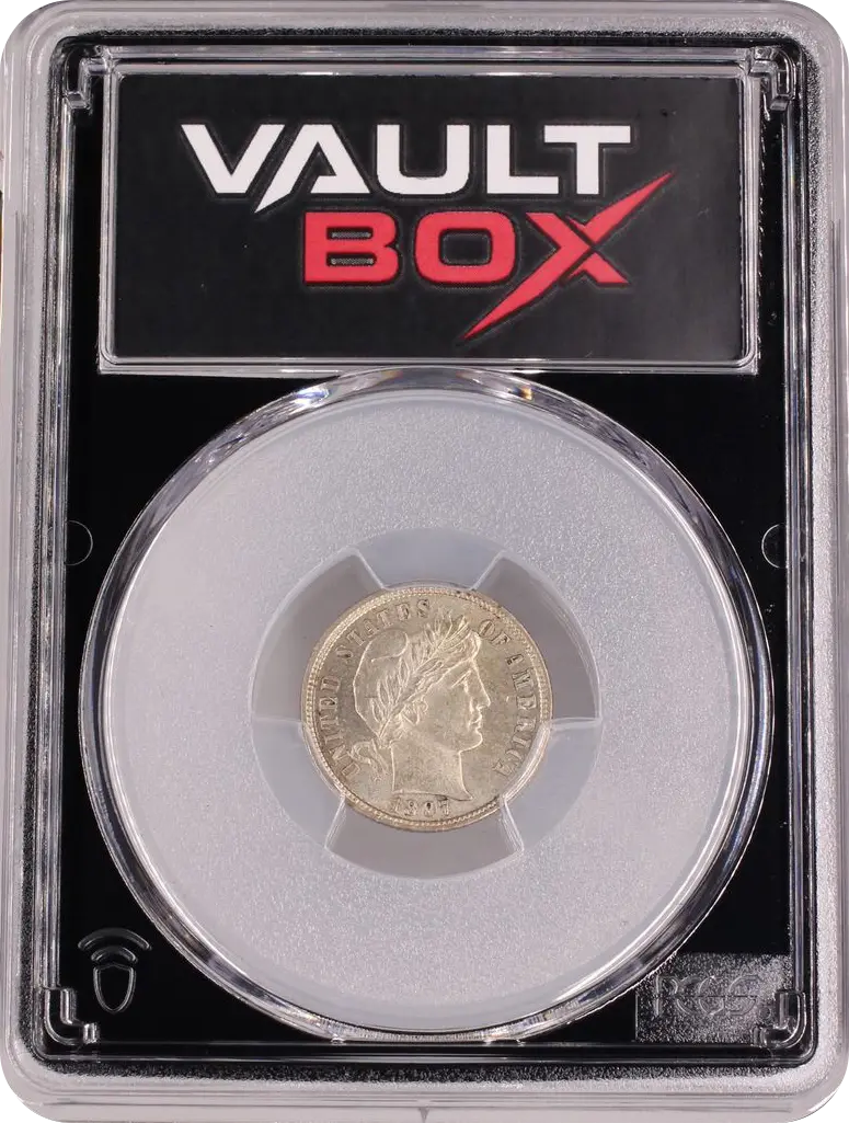 1897 10C PCGS MS64 FRONT
