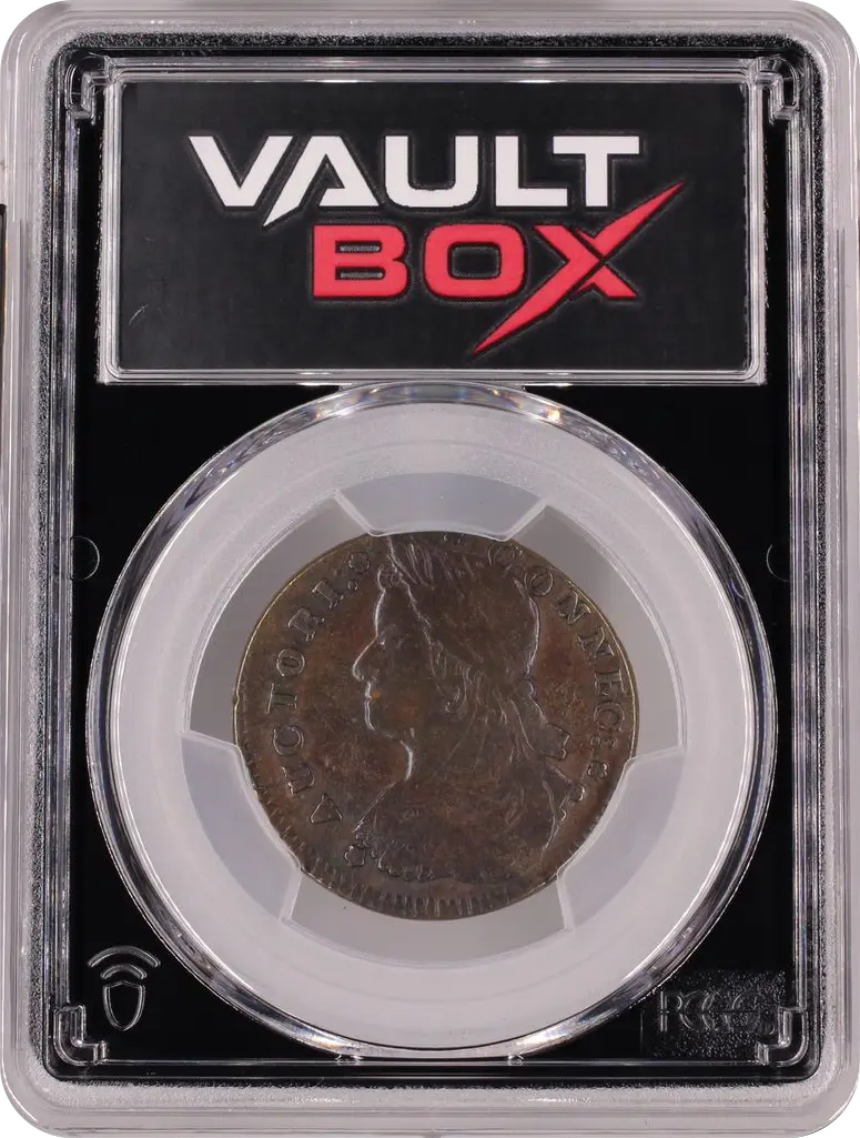 1787 CT 1/2P MILLER 33.20-Z.9 DRAPED BUST LEFT PCGS VF35BN FRONT