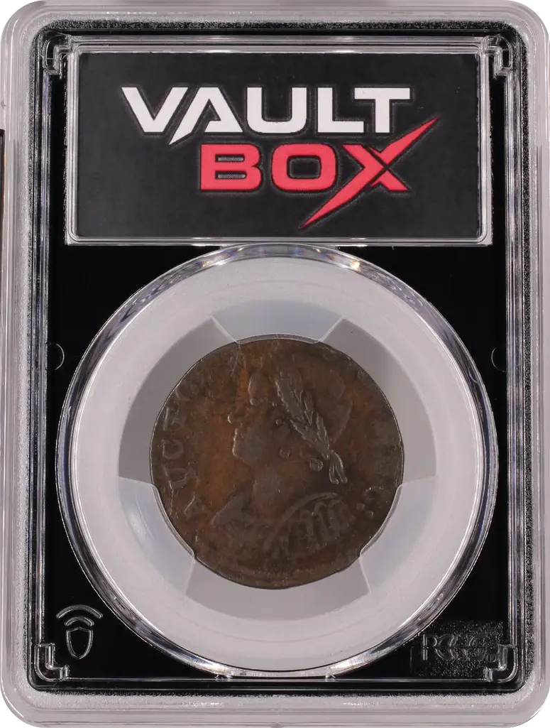 1786 CT 1/2P MILLER 5.8-F MAILED BUST LEFT PCGS VF25BN FRONT