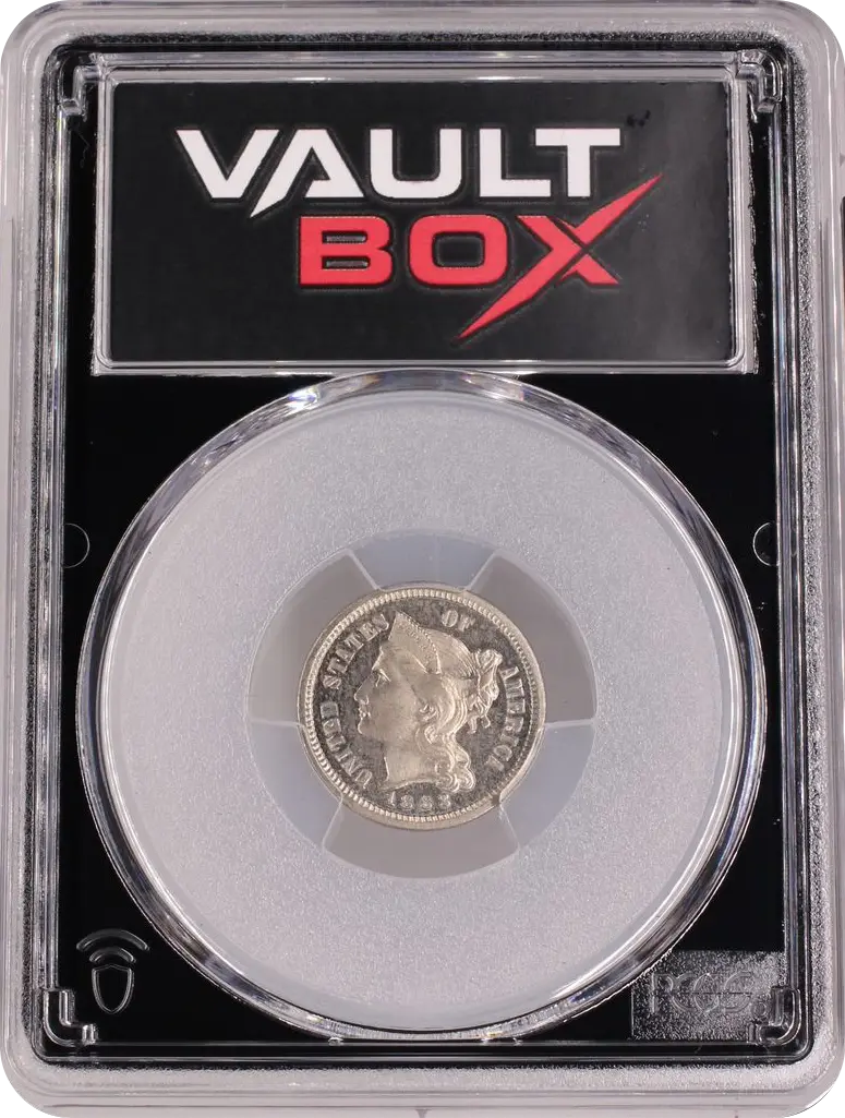1883 3CN PCGS PR65 FRONT