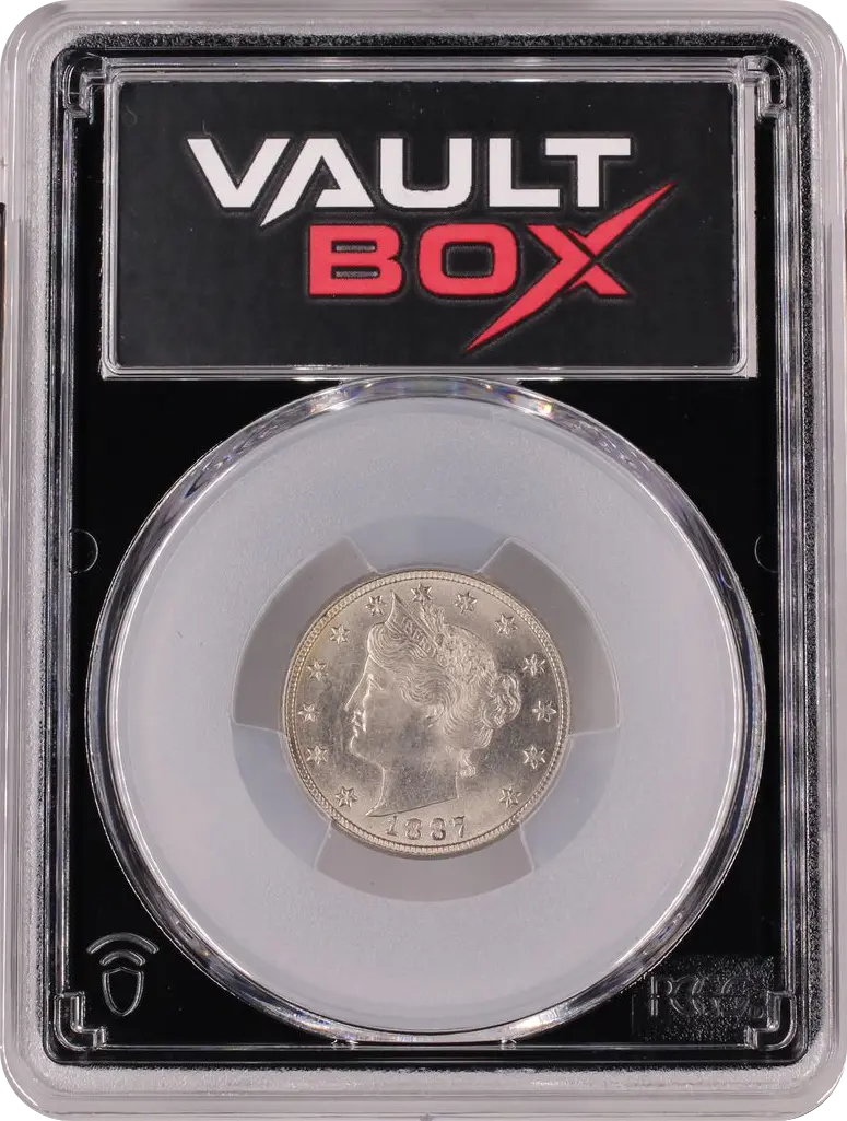 1887 5C PCGS MS64 FRONT