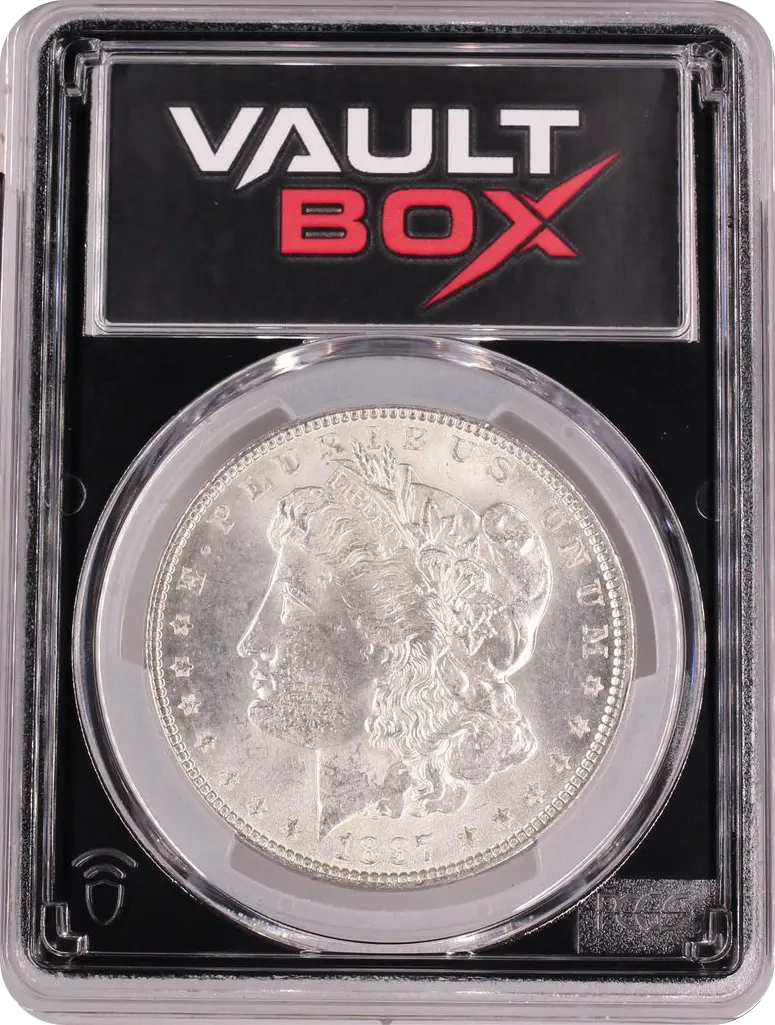 1887 $1 PCGS BRILLIANT UNCIRCULATED FRONT