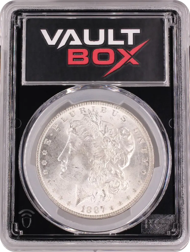 1887 $1 PCGS BRILLIANT UNCIRCULATED FRONT