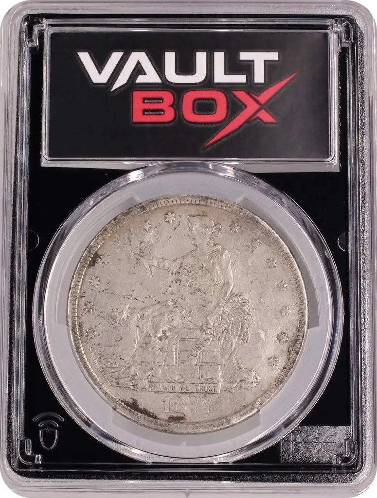1877-S T$1 PCGS CLEANED-XF DETAIL CHOPMARKED FRONT