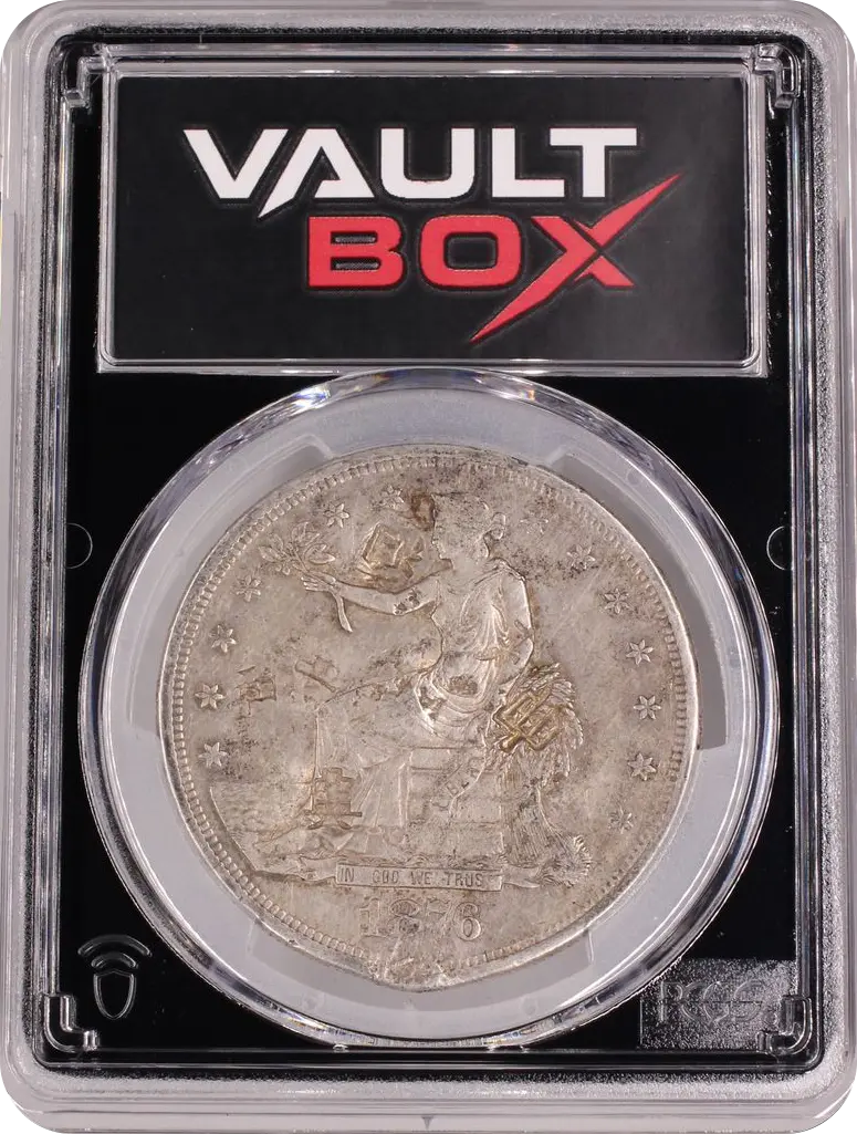 1876-S T$1 PCGS DAMAGE-XF DETAIL CHOPMARKED FRONT