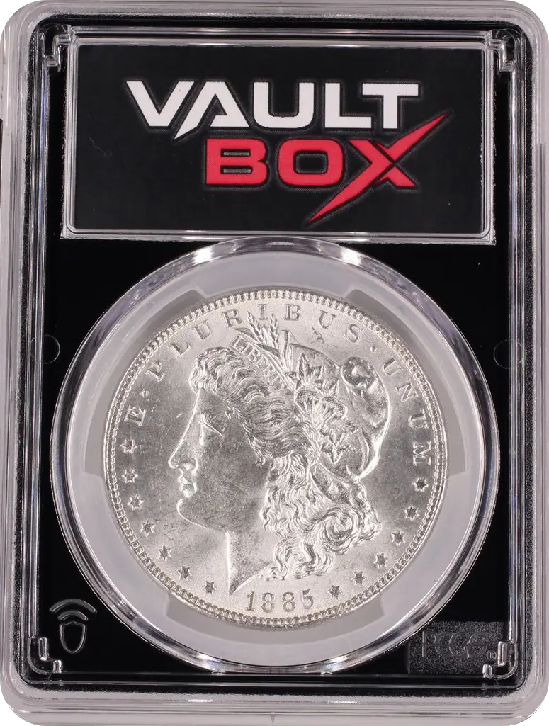 1885 $1 PCGS MS63 FRONT