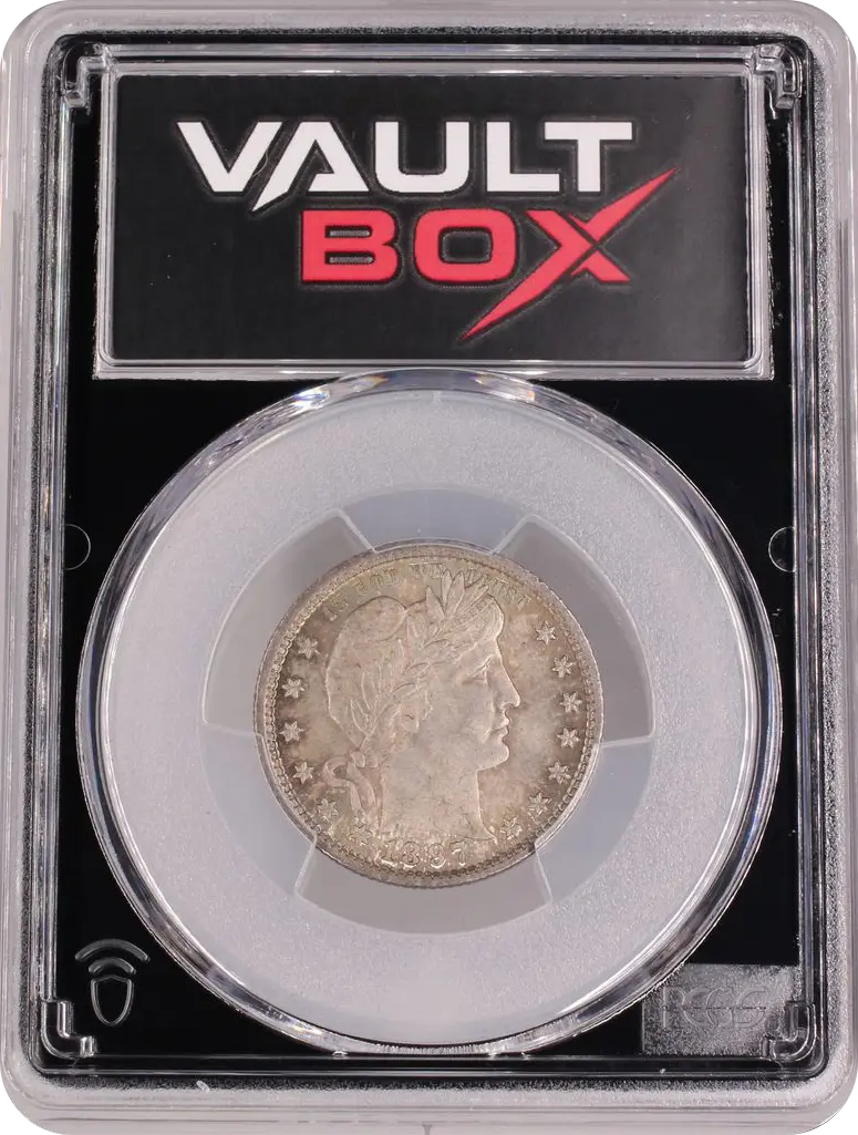 1897 25C PCGS MS64 FRONT