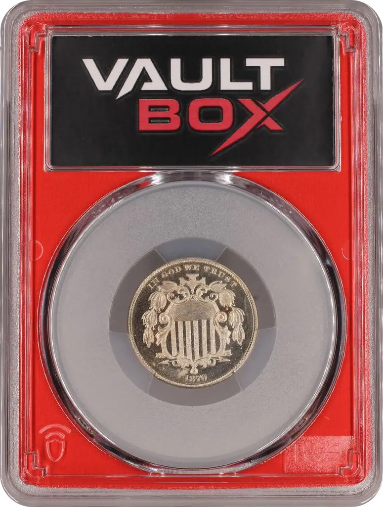 1870 5C PCGS PR64 FRONT