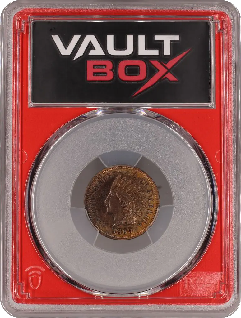 1869 1C PCGS PR63BN FRONT
