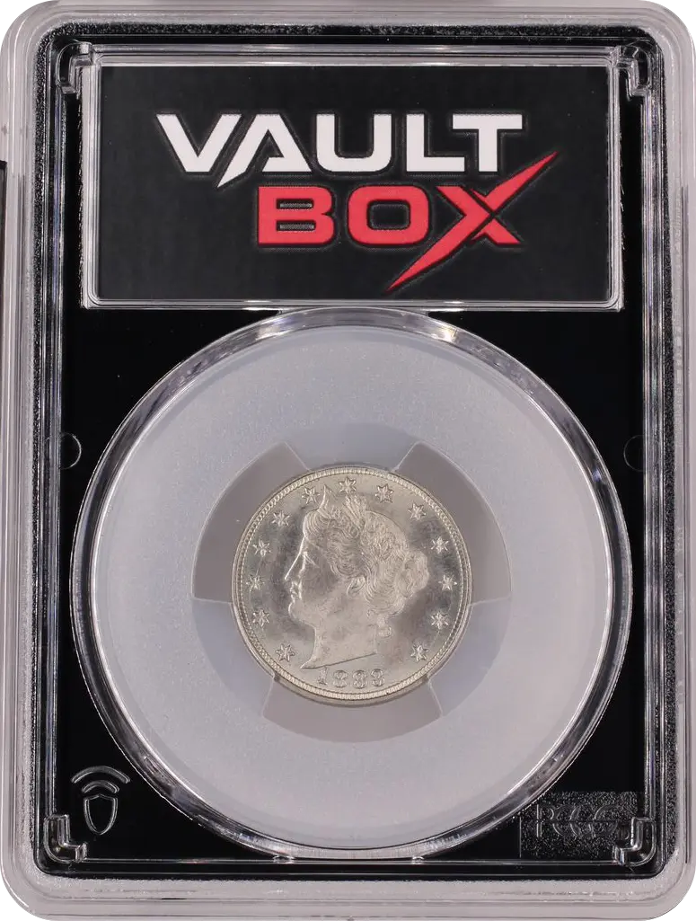 1883 5C NO CENTS PCGS MS65 FRONT
