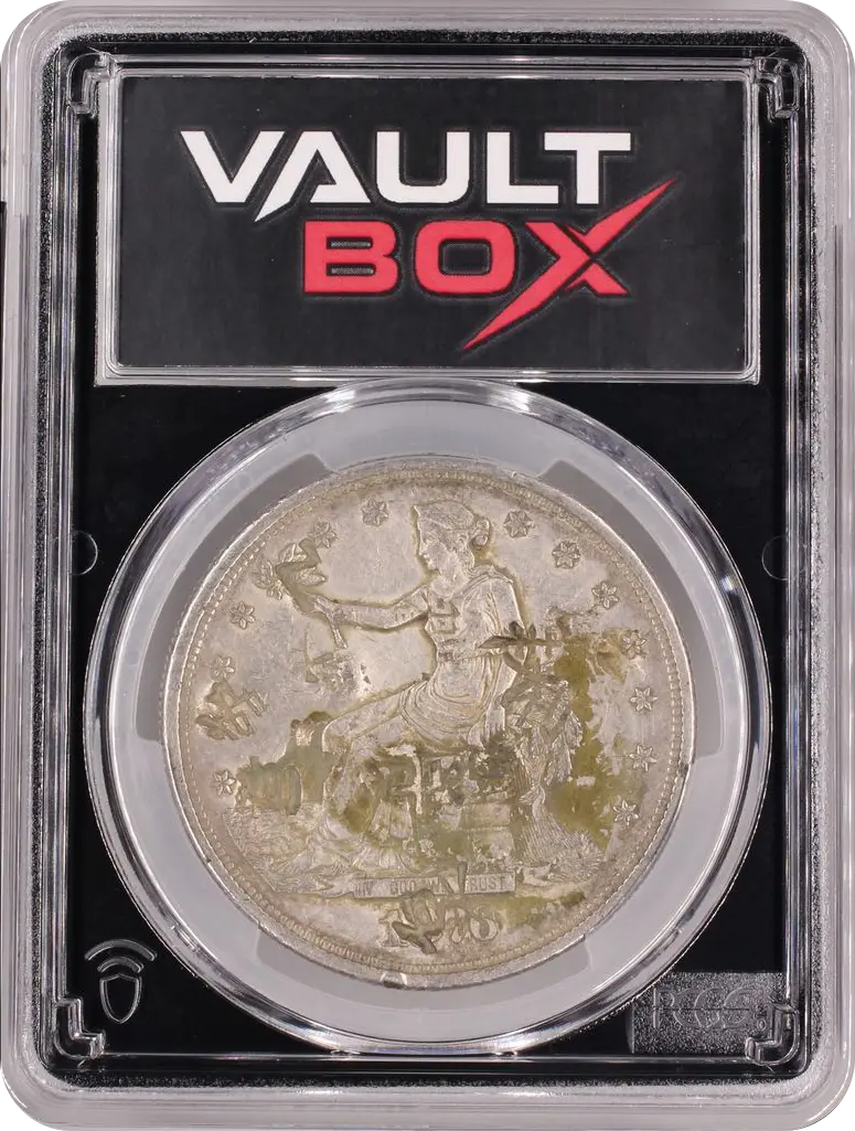 1876-S T$1 TYPE-I/II PCGS CLEANED-XF DETAIL CHOPMARKED FRONT