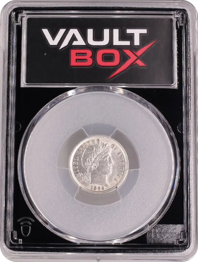 1896 10C PCGS AU53 FRONT