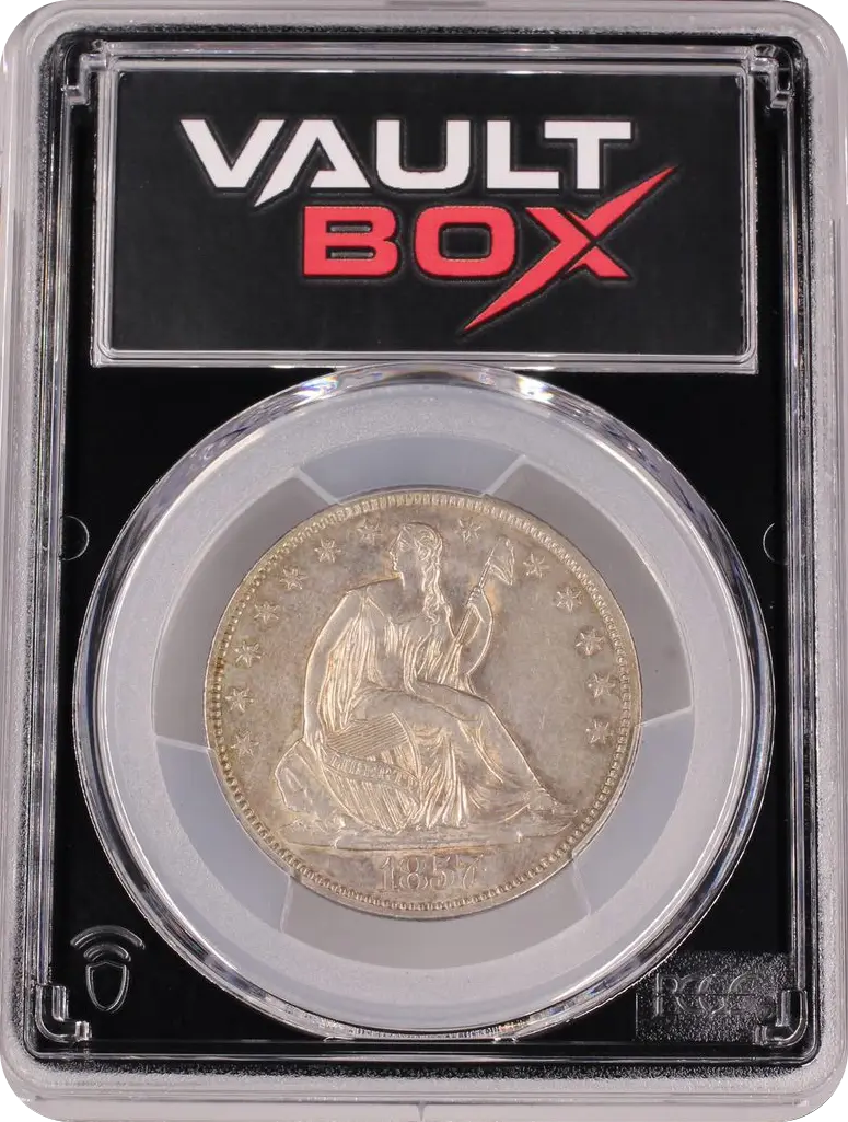 1857 50C PCGS AU53 FRONT