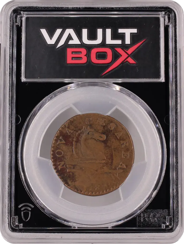 1787 NJ 1/2P OUTLINED SHIELD PCGS VF35BN FRONT