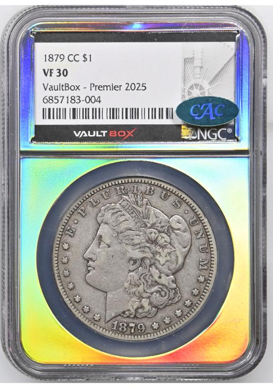 1879-CC $1 NGC VF30 CAC FRONT
