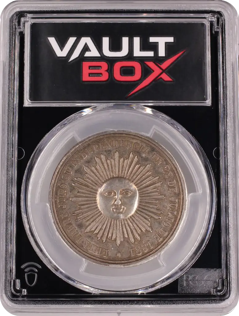 1864/3 MEDAL FONROBERT-9135 SILVER PERU PCGS MS63 FRONT
