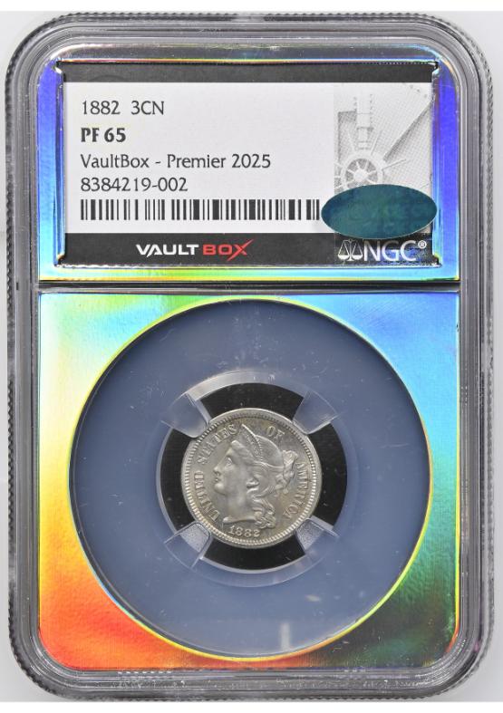 1882 3CN NGC PF65 CAC FRONT