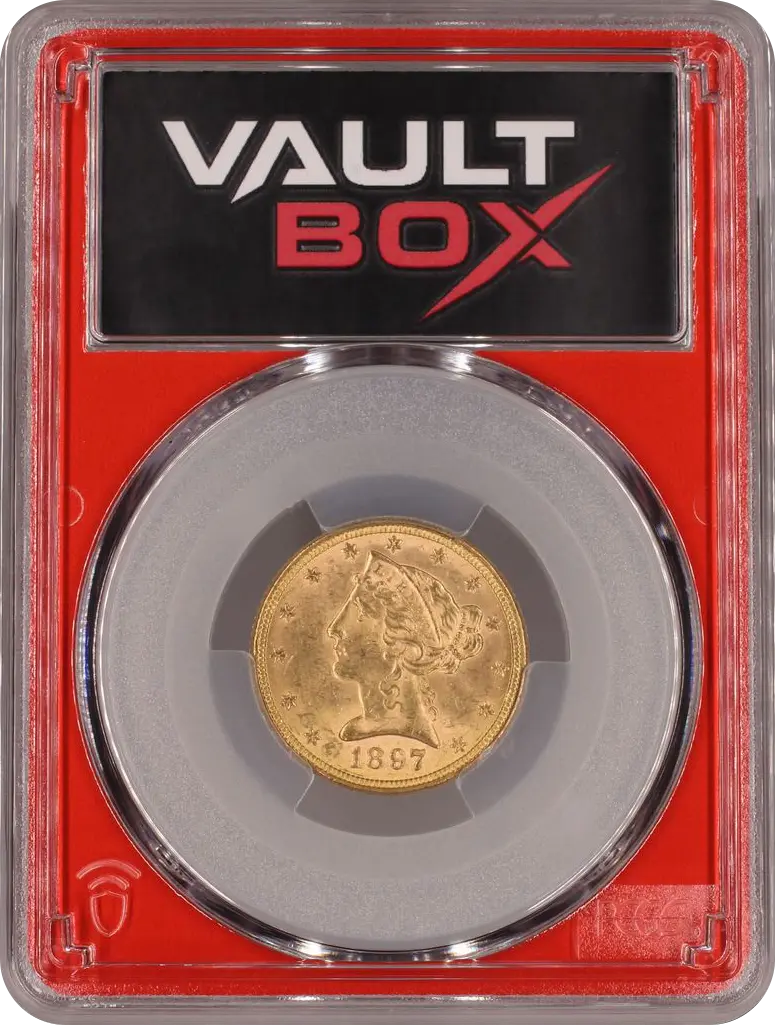 1897 G$5 PCGS MS64 Front